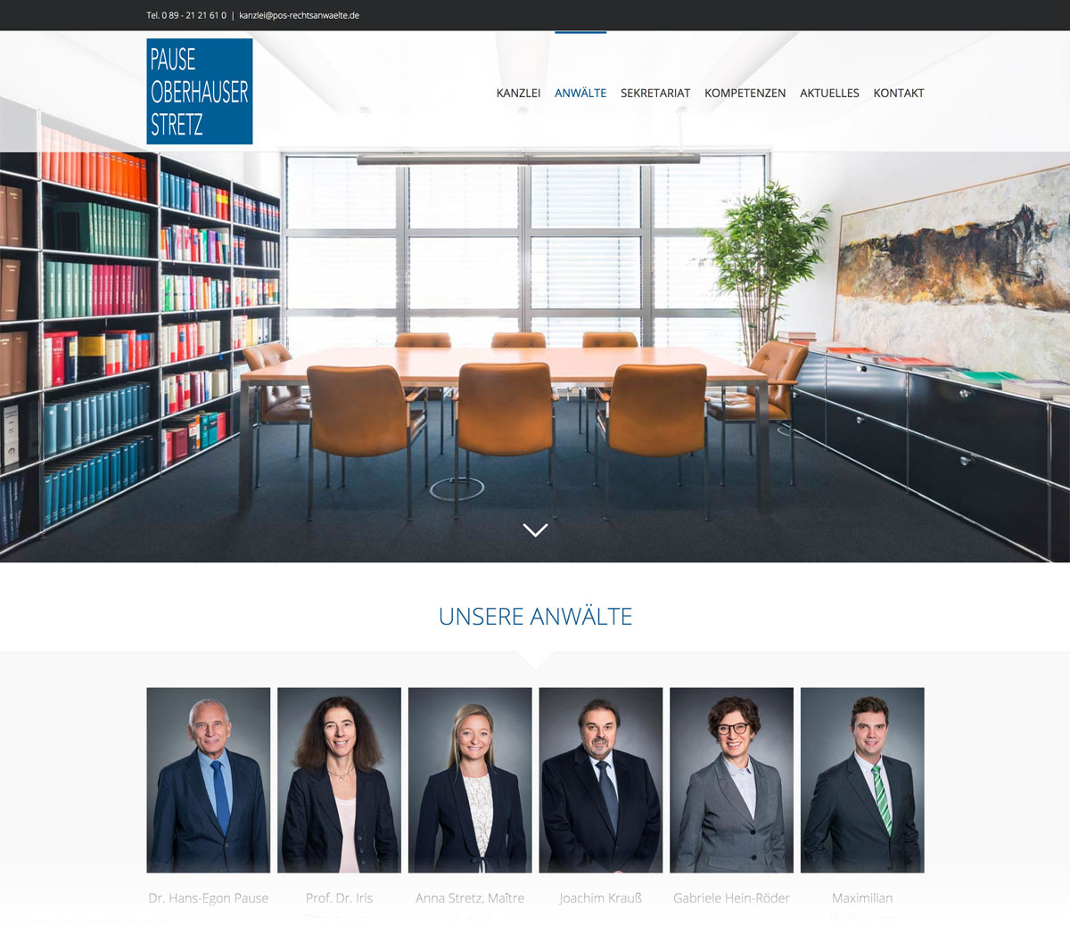 Webseite für Anwälte Rechtsanwalt- Webdesign München