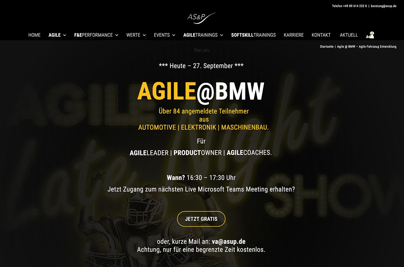 Webdesigner München: Homepage erstellen lassen für Events und Podcasts