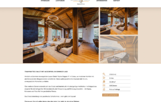 Webdesigner: Bild zeigt eine Immobilien Homepage