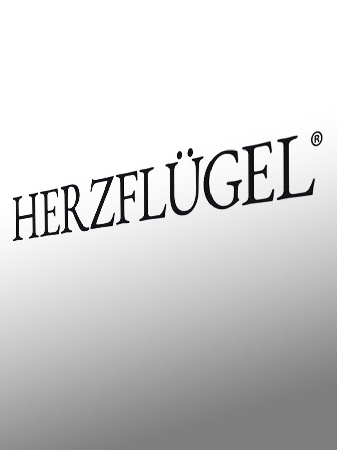 Bildbearbeitung und Logodesign für HERZFLÜGEL Schmuck von sehenundmachen
