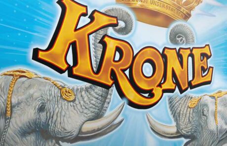 Circus Krone Eventmarketing Grafikdesign von sehenundmachen