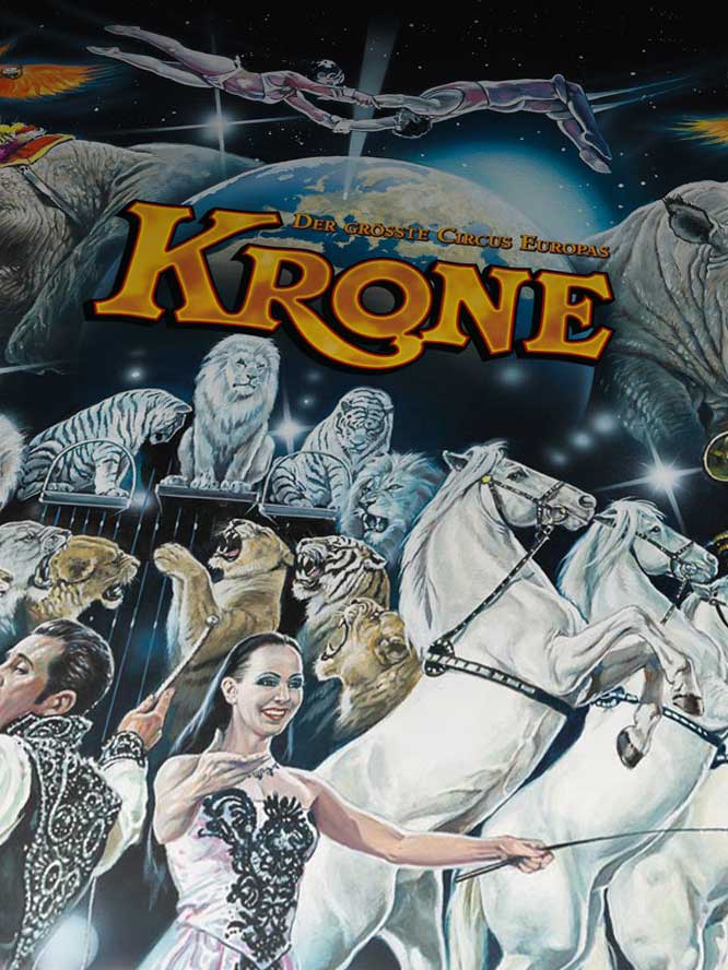 Titelseiten Gestaltung für Circus Krone von sehenundmachen