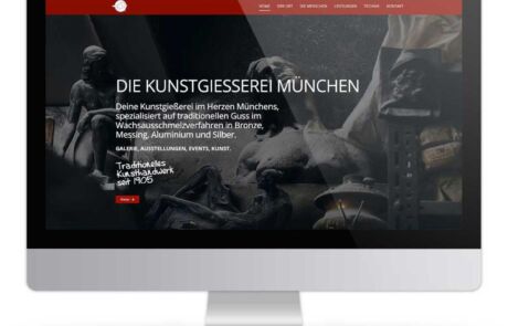 Internetseite erstellen lassen Kunstgiesserei auf Desktop