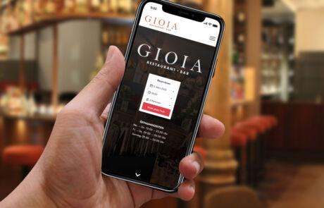 Mobile Webdesign für Restaurant.