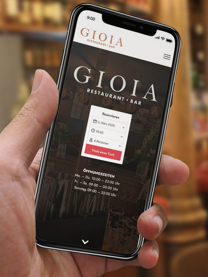 Restaurant Homepage Webdesign von sehenundmachen Webdesign Team