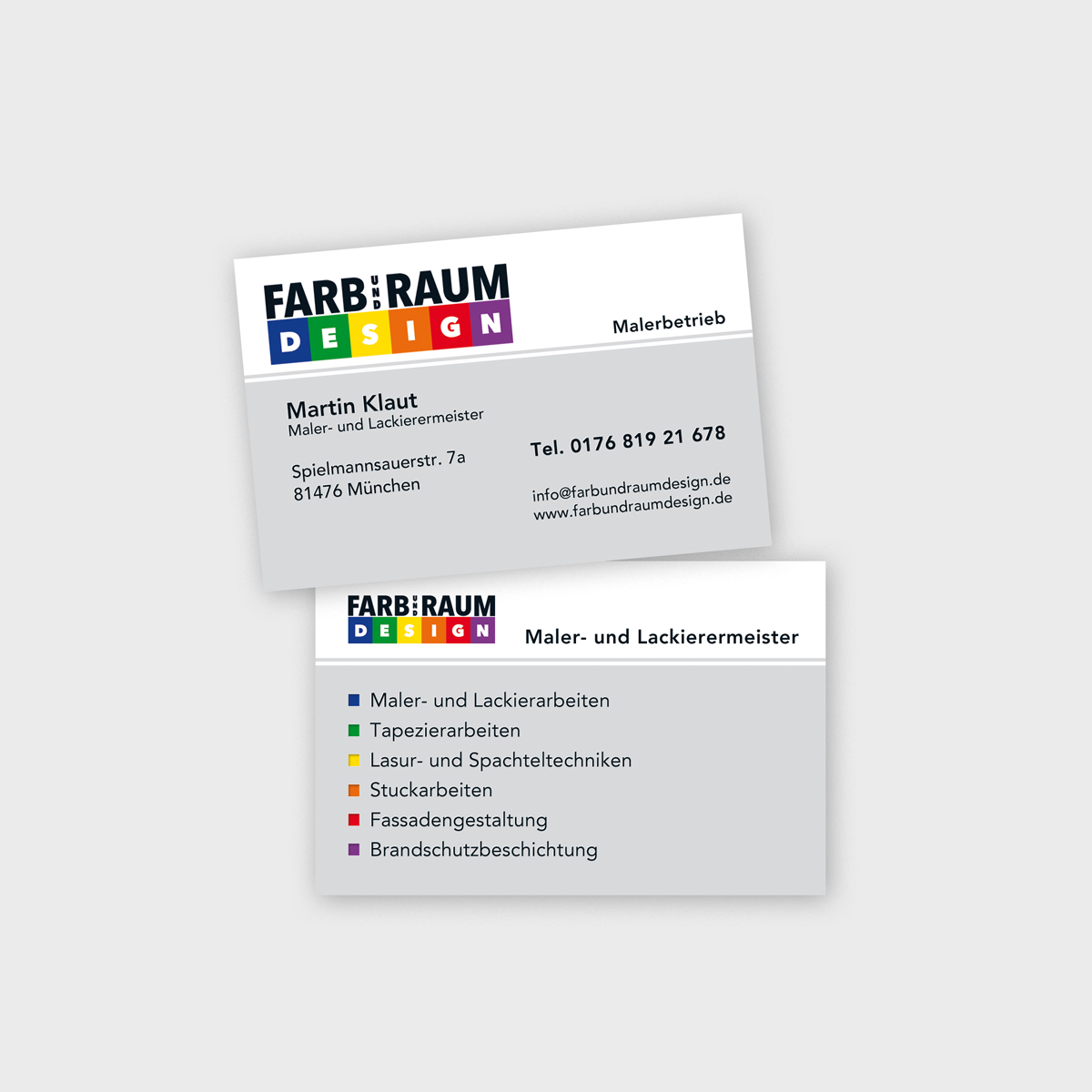 Logo Designer München Visitenkarte Malermeister