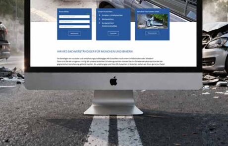 Webdesigner München Kfz Gutachter Internetseite