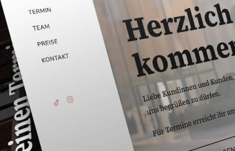 Homepage gestalten lassen Friseursalon Muenchen - Webdesign München