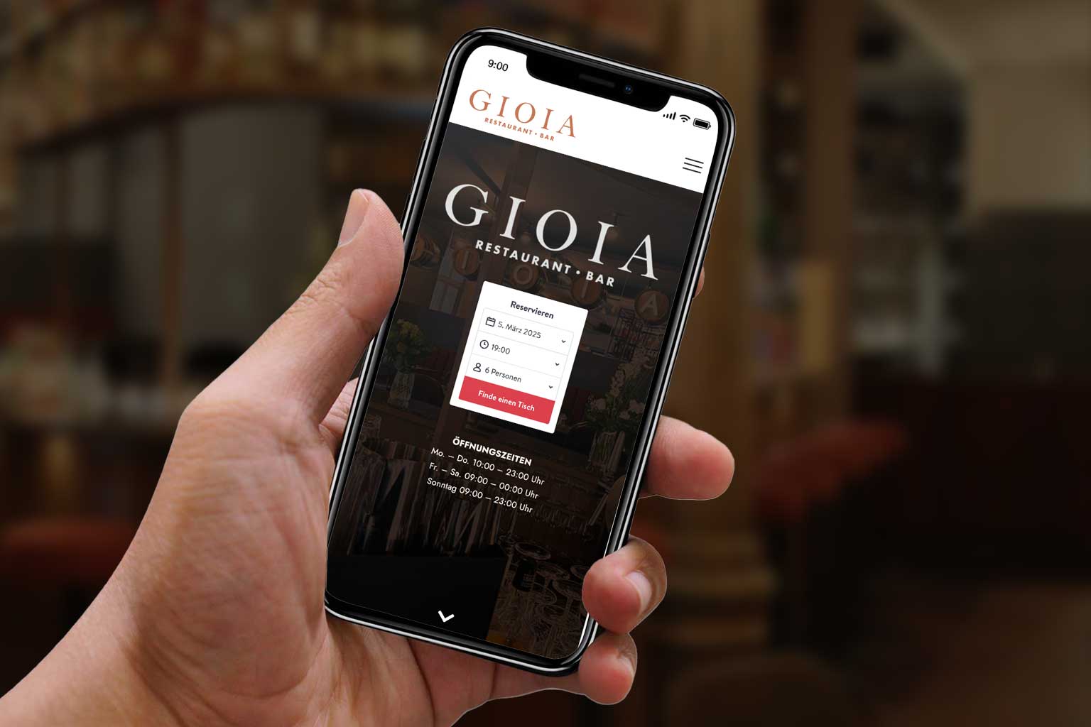 Designleistungen - Responsive Webdesign von sehenundmachen in einem iPhone