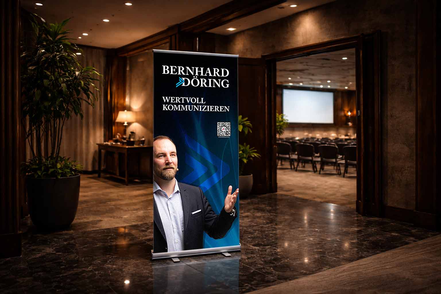 Leistungen Design - Roll Upp von sehenundmachen in einer Hotellobby