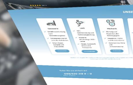 Corporate Design für Kfz-Werkstatt - Webdesign Kfz Werkstatt von sehenundmachen Webdesigner